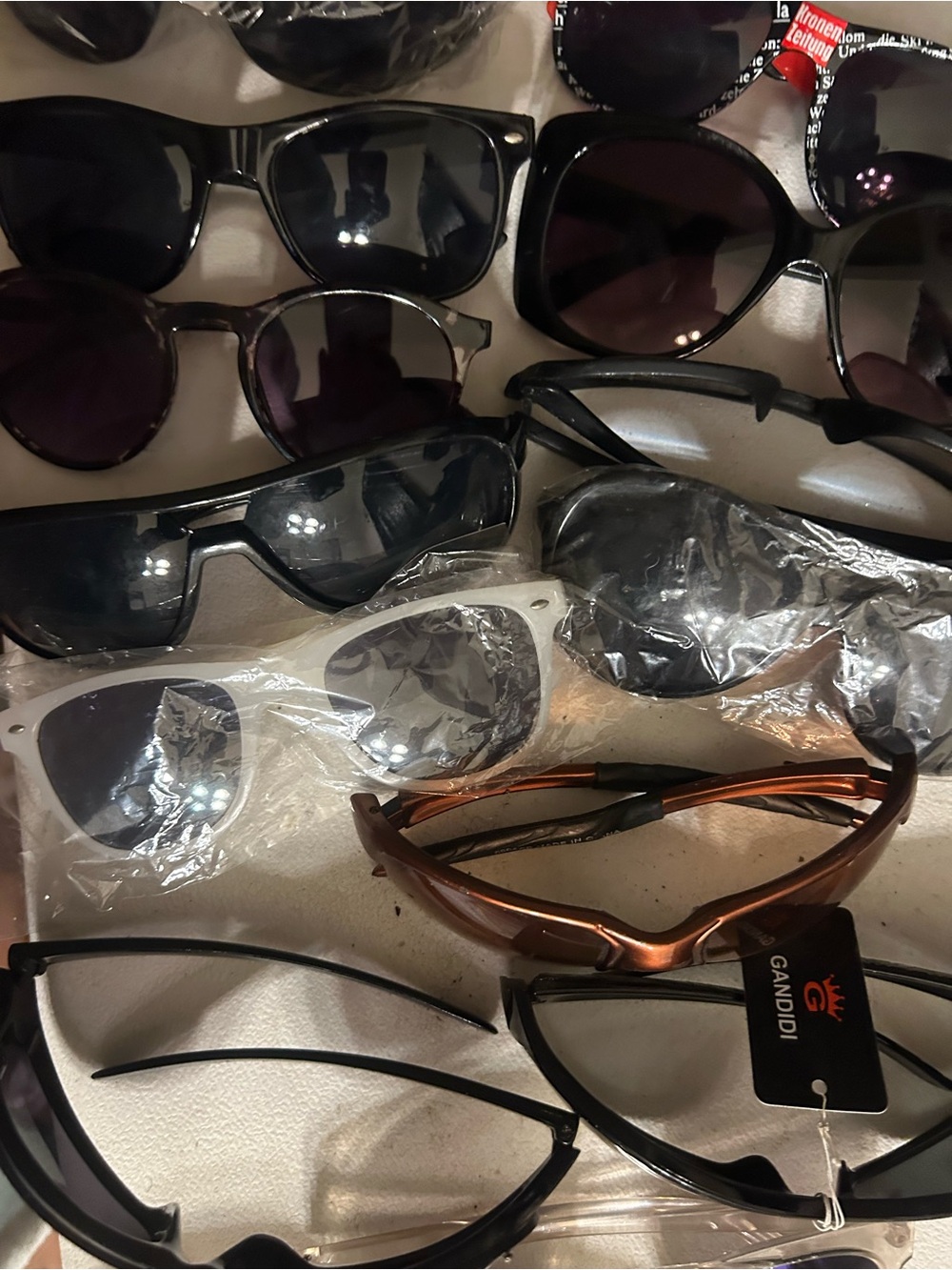 Gandidi Women's & Men’s Brown Sport Sunglasses - Sleek Active Frames 13-15 pair